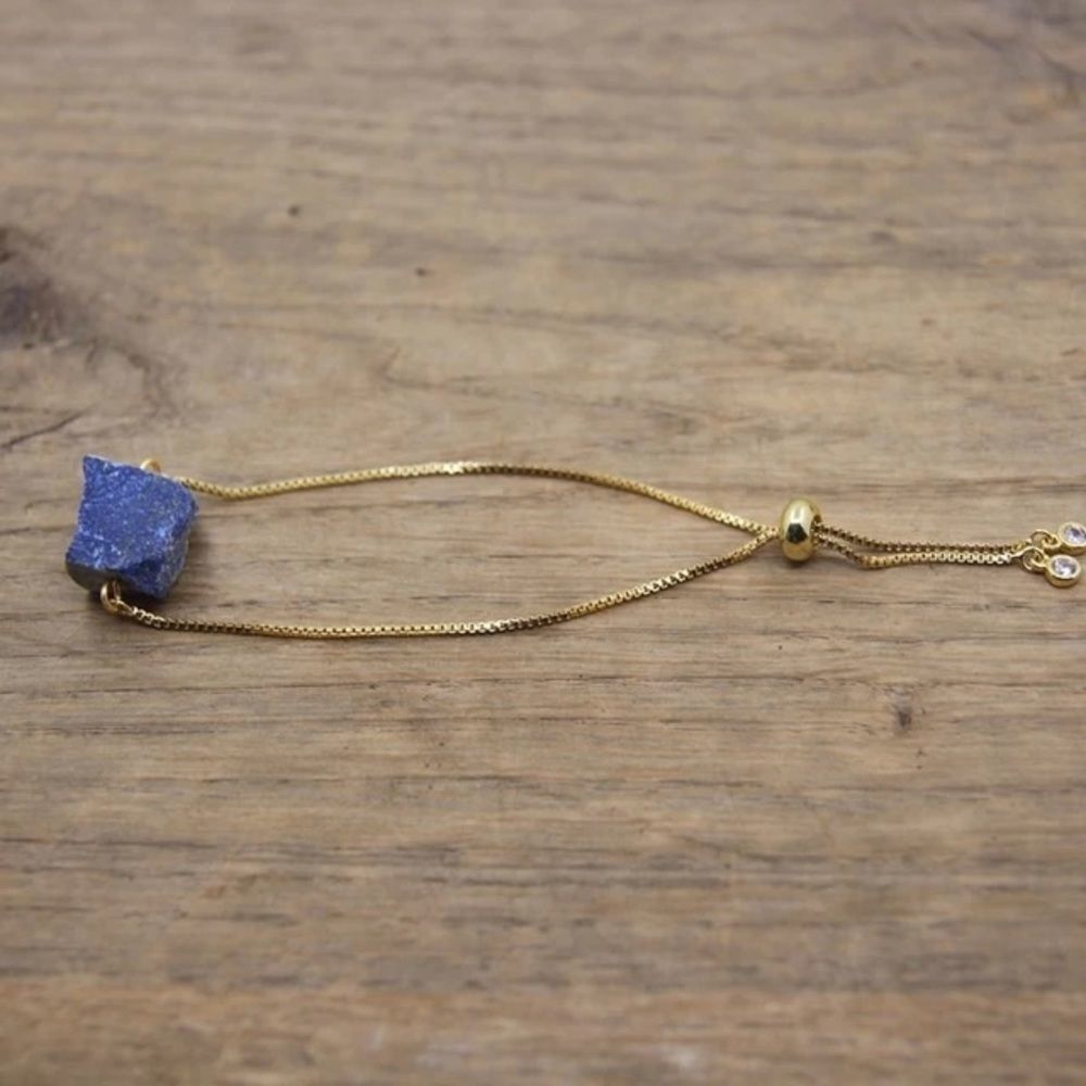 Natural Gemstone Blue Bracelet